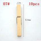 1/20/30/50 PCS Different Sizes 25mm/35mm/44mm/150mm Natural Wooden Clips For Photo Memo Office Clothespin Craft Decoration Pegs