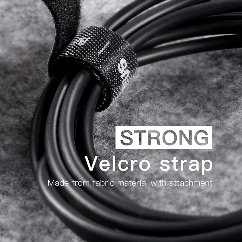 Baseus USB Cable Winder Cable Organizer Free Cut Wire Ties Mouse Earphone Management Holder Clip Phone Charger Cable Protector