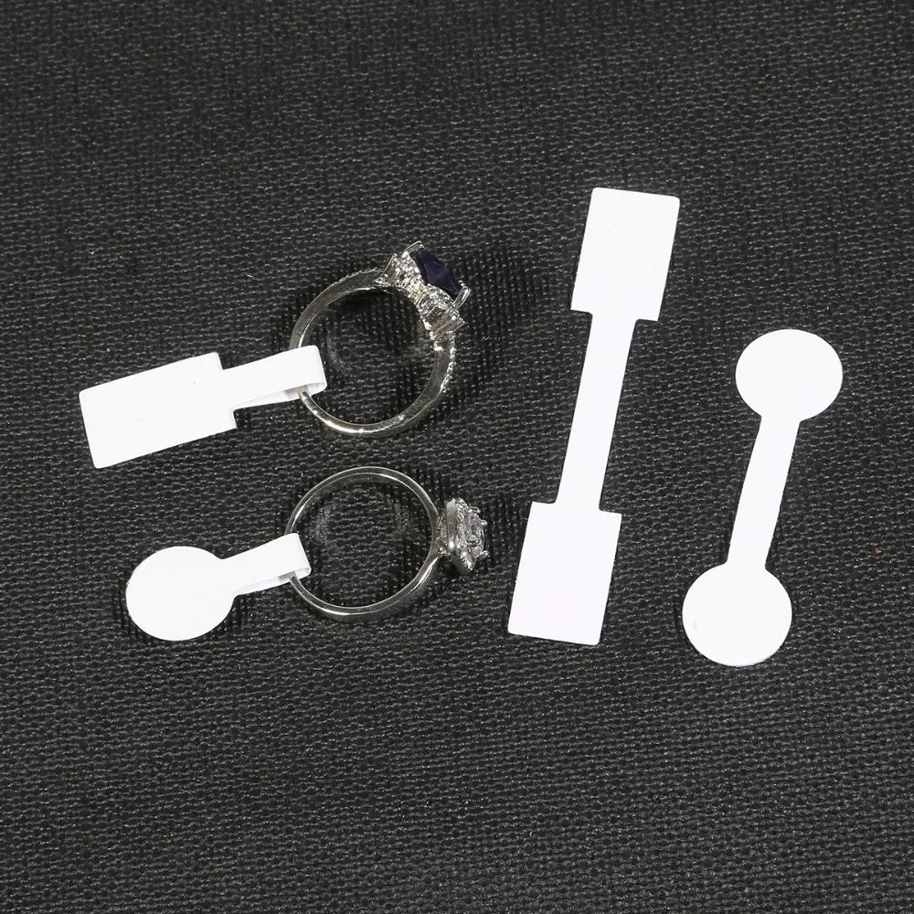 100 Pieces White Blank Price Tag Square Round Heads Paper Labels Sticker For Ring Necklace Bracelet Jewelry Display Retail Store