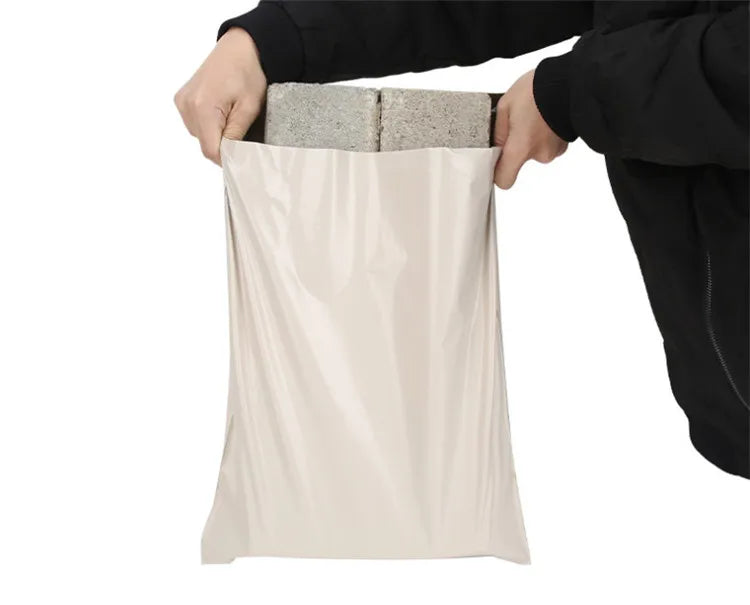 100PCS Custom Logo Text Express Courier Bag Plastic Self-Sealing Adhesive Poly Envelope Clothing T-shirt Box Shipping Pouches