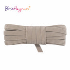 BRISTLEGRASS 2 5 10 Yard Flat Skinny Elastic Cord 1/4" 6mm Latex Rubber Bands Stretch String Notebook Ear Loop Dress Sewing Trim
