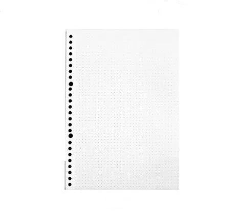A5 B5 20Holes Loose-Leaf Notebook Refill 60Sheet Spiral Binder Paper Index Inside Page Dot Grid Blank Connell Stationery