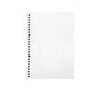 A5 B5 20Holes Loose-Leaf Notebook Refill 60Sheet Spiral Binder Paper Index Inside Page Dot Grid Blank Connell Stationery