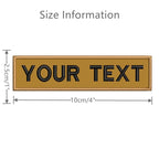 Embroidery Custom Patch  Hook And Loop Backing Iron On Sewing ID Tag Name Stripes For Clothing Dog Collar Harness Backpacks Hat