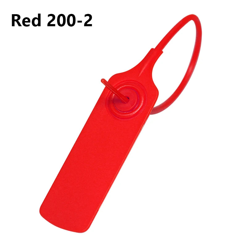 100Pcs Custom Clothing Hang Tags Personalized Plastic Security Seals Logo Print Garment Shoe Clothes Tamper Proof Label 200mm