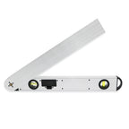 SHAHE Digital Angle Finder 0-225 ° Digital Protractor With Measuring Ruler Horizontal And Vertical Bubble Level Tool