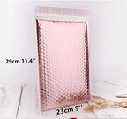 50pcs Rose Gold Poly Bubble Mailer Envelopes Aluminum Foil Padded Envelopes Self Seal Bubble Shipping Mailer Bags