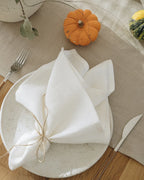 High Quality 100% Linen Napkins Restaurant Wedding Dinner Solid Color Cloth Pure Linen Classical Custom Home Table Napkin
