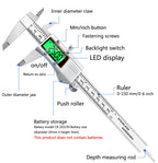 4/6-Inch 100/150mm Big Screen Digital Calipers Stainless Steel Electronic Vernier Caliper Metal Micrometer Measuring Tools