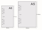 A5 A6 A7 50 Sheet Loose-leaf Colorful Refill Inner Page Line Blank Grid Inner Page Inside Paper Stationery