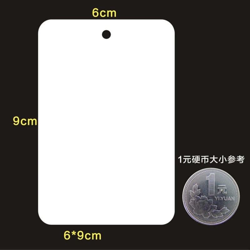 50pcs 5x5/6x9/3x4cm White Blank Paper Marking Blank Price Tags  For Diy Jewelry Display Necklace Cards Hang Favor Label Tag