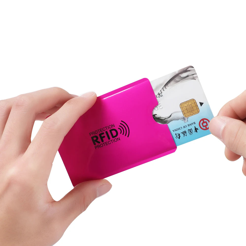 5Pcs Anti Theft for RFID Credit Card Protector Blocking Cardholder Sleeve Skin Case Covers Protection Bank Card Case New