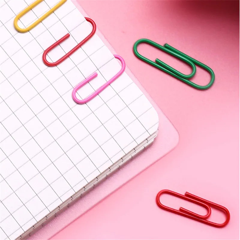High Quality Golden Notebook Bookmark binder Paperclips Accessories Paper Clips Binding Office Stationary Supplies