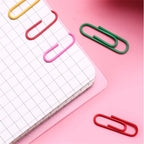High Quality Golden Notebook Bookmark binder Paperclips Accessories Paper Clips Binding Office Stationary Supplies