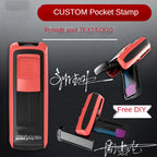 Rectangle Pocket Self Inking Engraving Rubber Stamp Hold DIY Material for Laser Engraving Stamping Machine