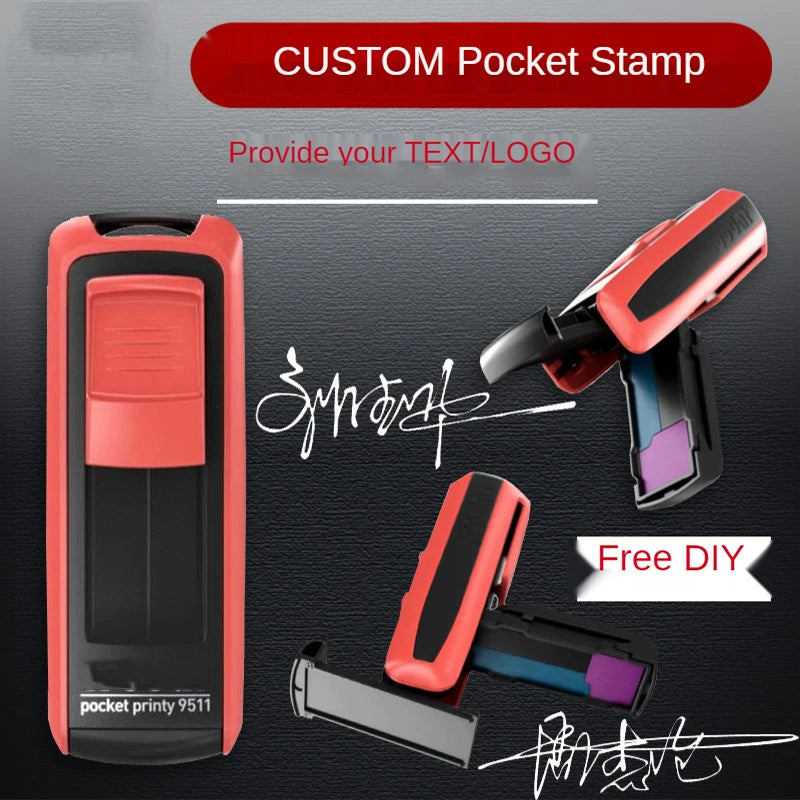 Rectangle Pocket Self Inking Engraving Rubber Stamp Hold DIY Material for Laser Engraving Stamping Machine