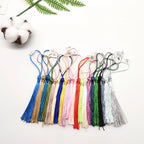100pcs/lot 13cm Tassel Silk Fringe Silky Floss Bookmark Tassels Mini Tassels For DIY Craft Jewelry Making Souvenir Bookmarks