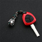 Supretu Men Vikings Lanyard Keychain Spartan Warrior Accessories Woven Rope Knife Car Keyring Handmade Bag Pendant Jewelery Gift