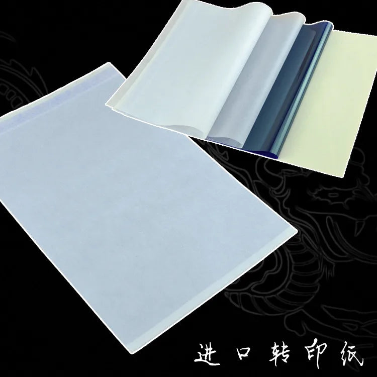 10pcs Tattoo Transfer Paper Spirit Master Tattoo Stencil Copier Carbon Thermal Paper Leaves for Tattoo Supply A4 Paper Size