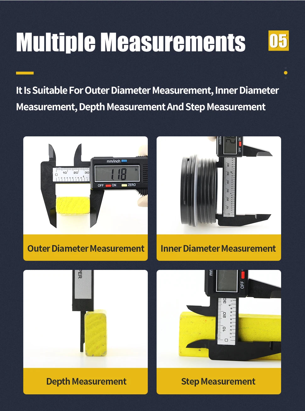 Digital Caliper Electronic Vernier Caliper Plastic Digital Ruler Calibrator Pachometer digital Micrometer Measuring Tool Caliber