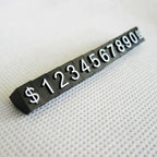5 Sets Combined Price Tag Euro Dollar Number Digit Cubes Stick For Clothes Phone Laptop Jewelry Showcase Counter Price Display