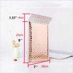 50pcs Rose Gold Poly Bubble Mailer Envelopes Aluminum Foil Padded Envelopes Self Seal Bubble Shipping Mailer Bags