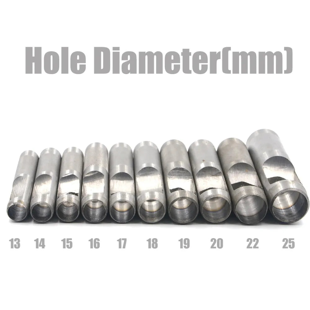 1.0mm-25mm All Size Pick Leather Tools Leather Punch Hollow Puncher Leathercraft Hole Punch Craft DIY For Clothing Belt Canvas