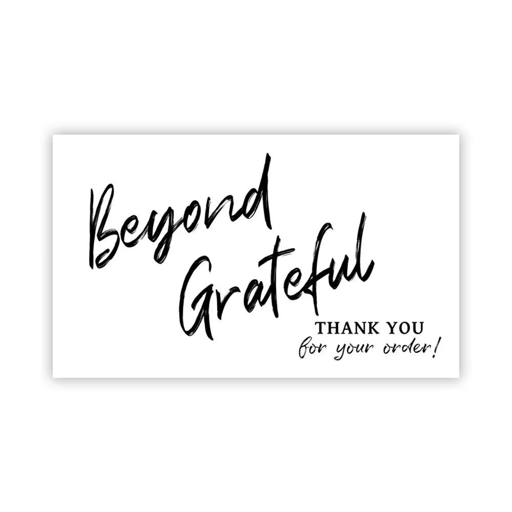 30pcs/pack Pink Thank You Card For Supporting Business Package Decoration "Gorgeous Thanks" Business Card Handmade With Love