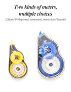Correction Tape 12m/30m/60m Large-capacity Multi-specification Correct Belt Diary Scrapbooking Student School Office Supplies