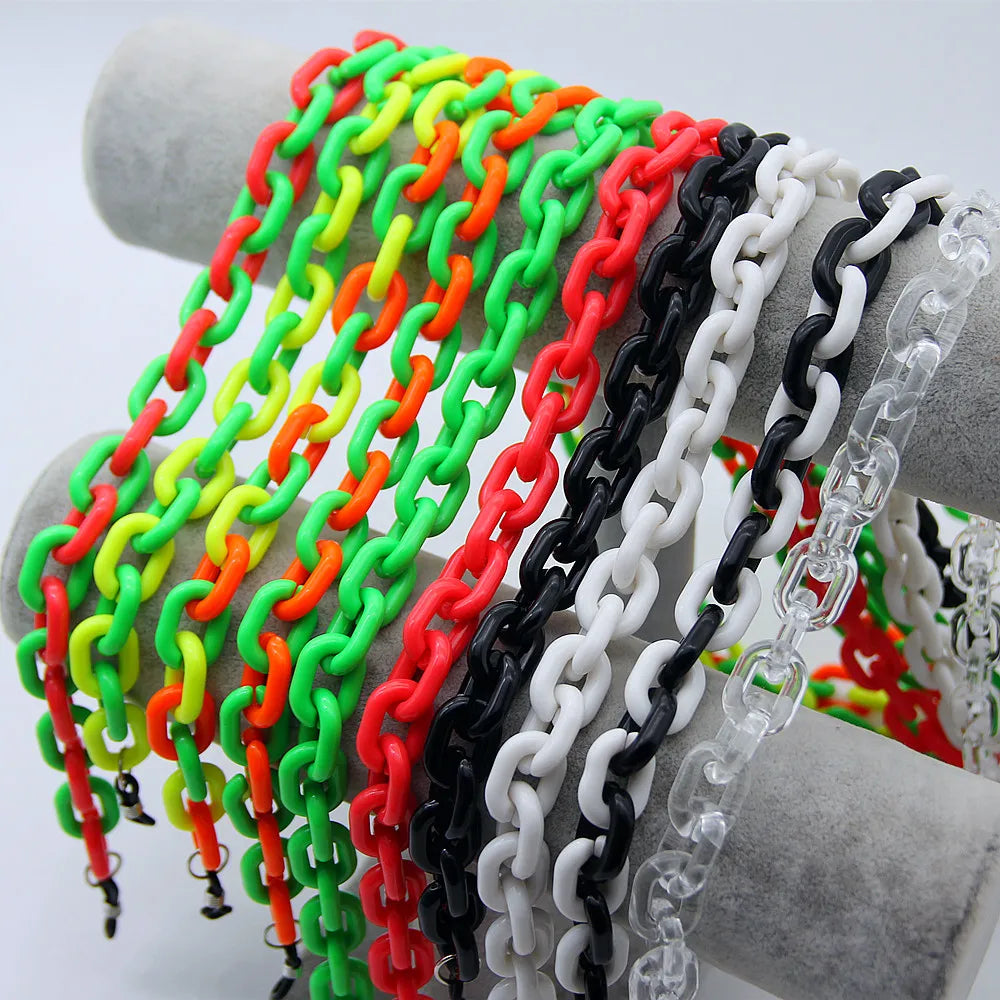 New Face Mask Chains Acrylic Glasses Chain Holder Lanyard Hanging Reading Eyewear Mask Women Men Neck Chains Holder Rope Strap