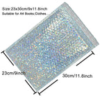 10PCS Holographic Metallic Bubble Mailer Laser Gift Bags Glamour Colorful Foil Bubble Envelopes Padded Shipping Mailing Envelope