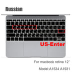 Russian Silicone Keyboard Cover Protector for Macbook Air13/12/15/16Pro Touchbar A2992/A3113/A2941/A1990/A3114/A2289A2337/A2141
