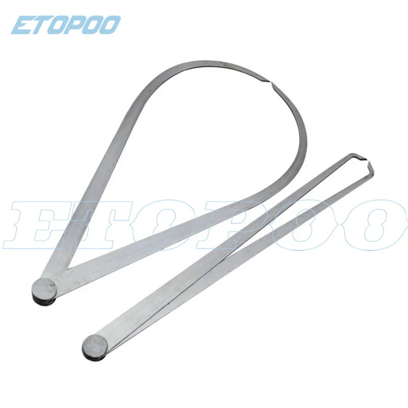 2pcs Calipers 150-450mm Metal Caliper Firm Joint Inside and Outside Caliper Steel Machinist Carving Measurement Tool