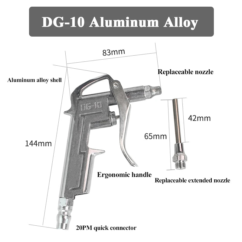 1PC Aluminum/Plastic Dust Removal Powerful Air Compressor Pneumatic Air Dust Blower Air Pump Device Cleaning Handhold Power Tool
