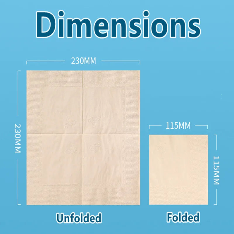 100% Compostable and Eco-friendly Paper Dinner Napkins Perfect for Everyday Dinning,Beverages or Cocktail Disposable