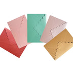 10Pcs Creative Wave Pattern Pearlescent Triangle Envelope Letterhead Special Design Envelope Dropshipping 11*16cm