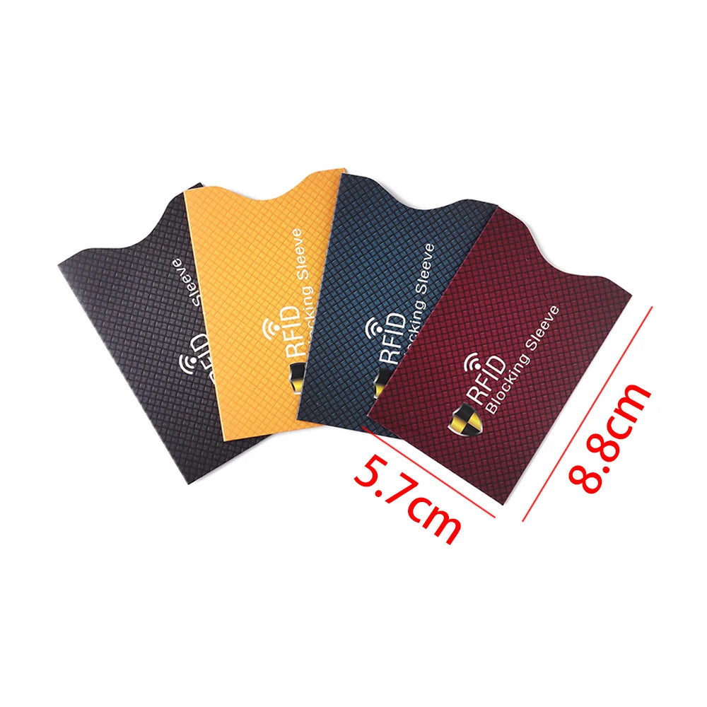 5Pcs Anti Theft for RFID Credit Card Protector Blocking Cardholder Sleeve Skin Case Covers Protection Bank Card Case New
