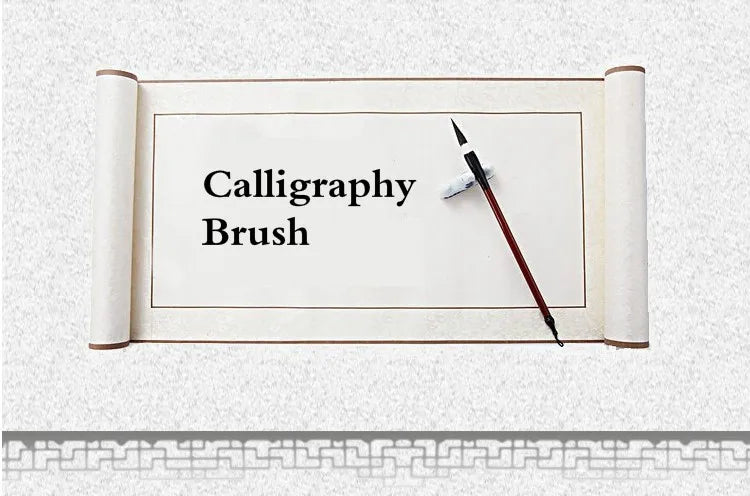 Chinese Calligraphy Brush Oxhorn Pen holder Brush Pen Extra Large Mixed Hair Painting Writing Brushes Art Stationary Supplies