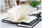 100% Genuine Leather Cover A5A6B6 Sketchbook Planner with Grid Blank Insert Retro Notebooks and Journals Diary Cover Stationery