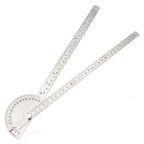 150mm 300mm Stainless Steel 180 Degree Protractor Angle Finder Rotary Measuring Ruler Machinist Tool Craftsman Ruler Goniometer