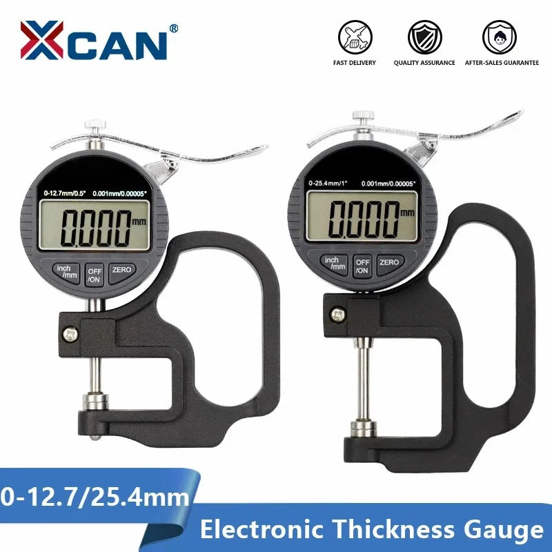 XCAN Caliper Electronic Thickness Gauge 12.7mm 25.4mm 0.01/0.001mm Digital Micrometer Thickness Meter Micrometro Measuring Too