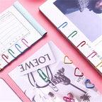 High Quality Golden Notebook Bookmark binder Paperclips Accessories Paper Clips Binding Office Stationary Supplies