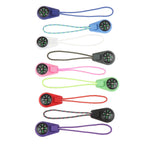 2Pcs EDC Mini Compas with Zipper Tail Rope Paracord Bracelet Gear Survival Keychain Camping Hiking Pocket Compasses Outdoor Tool