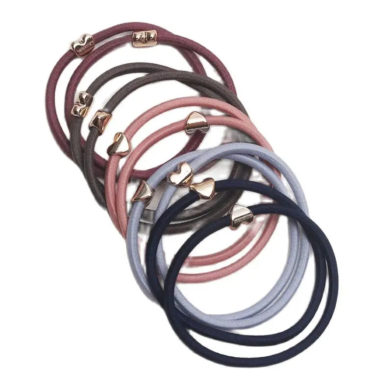 10PCS New Girls Elastic Hair Rubber Bands Kids Headbands Women Hair Tie Hair Gum Ponytail Hair Holders Hair Accessories