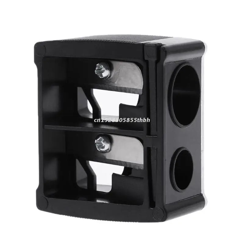 2 Holes Cosmetic Pencil Sharpener for Eyebrow Lip Liner Eyeliner Pen Tool
