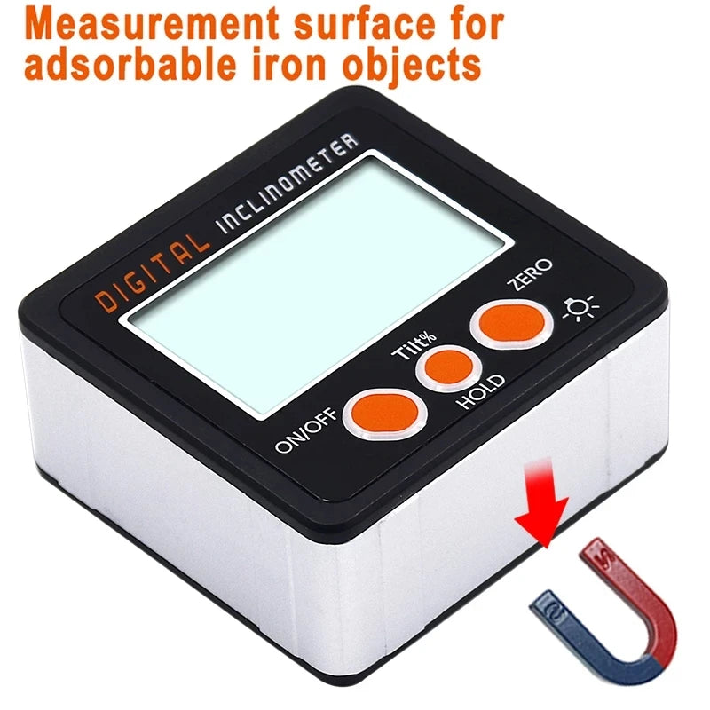 360° IP65/IP54 Digital Protractor Electronic Goniometer Inclinometer Digital Level With Magnetic Base