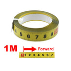 Metric Steel  Miter Track Tape Measure 0.5'' Self Adhesive Scale Ruler Tape 1-5M For Router Table Saw T-Track Woodworking Tools