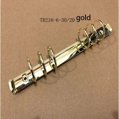 10 Pieces DIY journal notebook mechanical, 6 ring mechanism, A4 B5 A5 A6 A7 binder clip gold silver bronze black