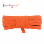 BRISTLEGRASS 2 5 10 Yard Flat Skinny Elastic Cord 1/4" 6mm Latex Rubber Bands Stretch String Notebook Ear Loop Dress Sewing Trim
