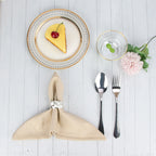 Set of 12 PCS 40x40cm Cotton Linen Blended Cloth Napkins Placemats Soft Dining Table Tea Towels For Home & Events Use